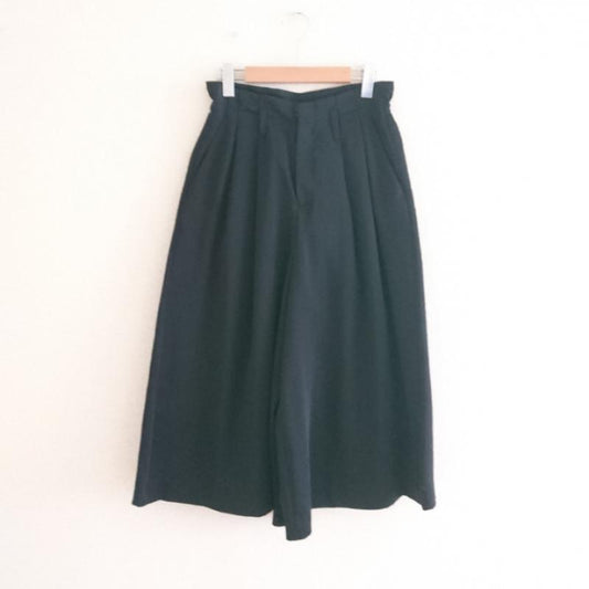 ドゥウ゛ィネット DEVINETTE パンツ スラックス ワイドパンツ 2 無地 黒 / ブラック /  レディース USED 古着 中古 10011683