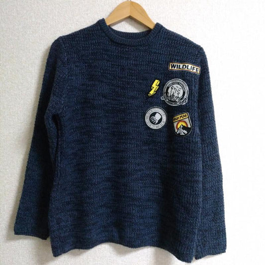 ザラ ZARA ニット、セーター 長袖 無地 X キャラクター 青 / ブルー / X 黒 / ブラック / X 紺 / ネイビー / X 黄 / イエロー / X 白 / ホワイト / X 橙 / オレンジ /  ボーイズ USED 古着 中古 10011724