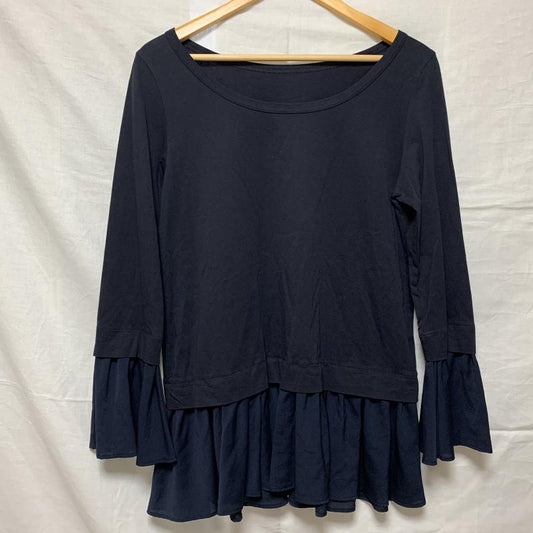 リズム R-ISM カットソー 長袖 6 無地 黒 / ブラック /  レディース USED 古着 中古 10012124