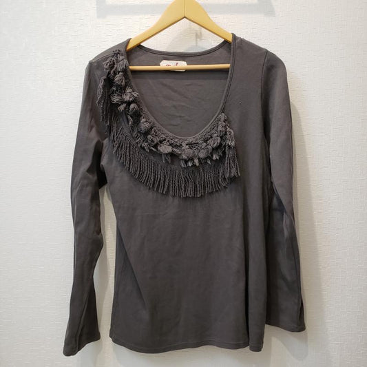 マザー mother カットソー 長袖 無地 灰 / グレー /  レディース USED 古着 中古 10012238