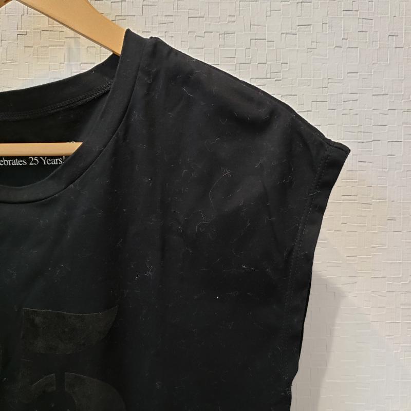 ブルーノート東京 BLUE NOTE TOKYO カットソー 半袖 M ロゴ、文字 X 無地 黒 / ブラック /  レディース USED 古着 中古 10012273