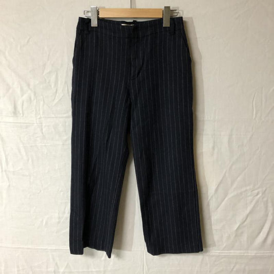 リズム R-ISM パンツ スラックス 2 ストライプ 黒 / ブラック / X 白 / ホワイト /  レディース USED 古着 中古 10012284