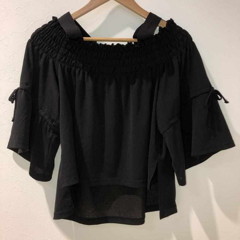 ムルーア MURUA カットソー 半袖 FREE 無地 黒 / ブラック /  レディース USED 古着 中古 10012415