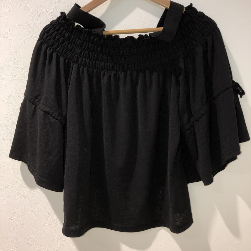 ムルーア MURUA カットソー 半袖 FREE 無地 黒 / ブラック /  レディース USED 古着 中古 10012415