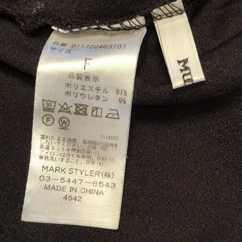 ムルーア MURUA カットソー 半袖 FREE 無地 黒 / ブラック /  レディース USED 古着 中古 10012415