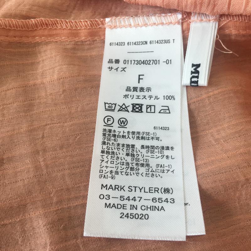 ムルーア MURUA カットソー 半袖 FREE 無地 橙 / オレンジ /  レディース USED 古着 中古 10012618