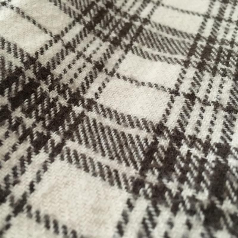 サマンサモスモス SM2 パンツ スラックス ガウチョパンツ M チェック 白 / ホワイト / X 茶 / ブラウン /  レディース USED 古着 中古 10012708