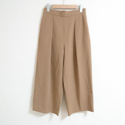 ビス ViS パンツ スラックス ワイドパンツ L 無地 ベージュ / ベージュ /  レディース USED 古着 中古 10012750