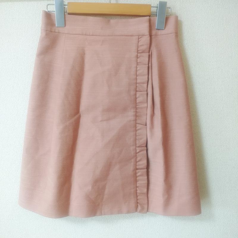 ジルスチュアート JILLSTUART スカート ひざ丈スカート 2 無地 橙 / オレンジ /  レディース USED 古着 中古 10012782