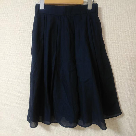 ロペピクニック ROPE' PICNIC スカート ひざ丈スカート 38 無地 紺 / ネイビー /  レディース USED 古着 中古 10012808