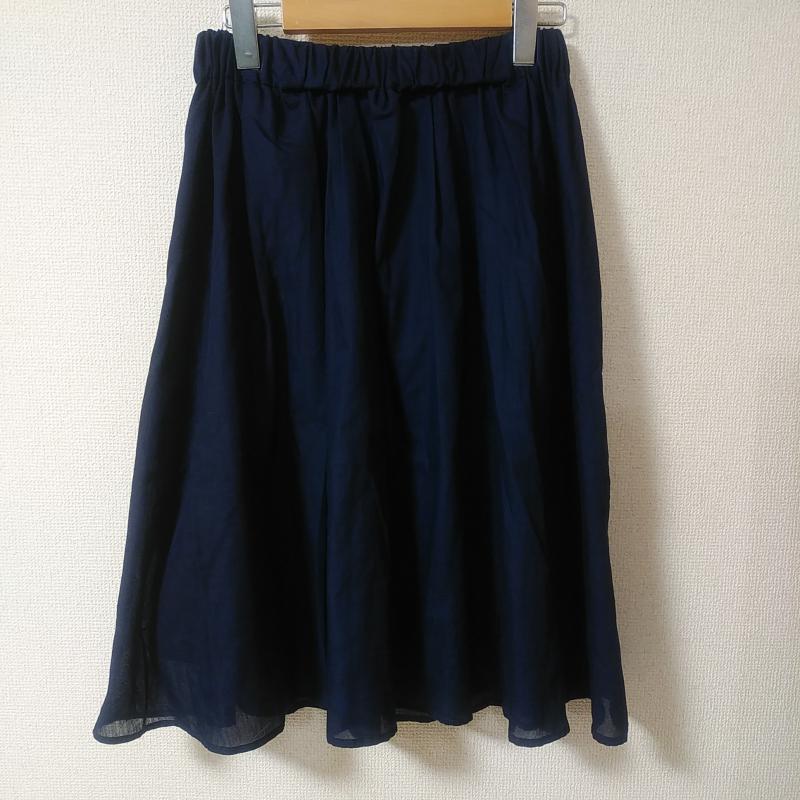 ロペピクニック ROPE' PICNIC スカート ひざ丈スカート 38 無地 紺 / ネイビー /  レディース USED 古着 中古 10012808