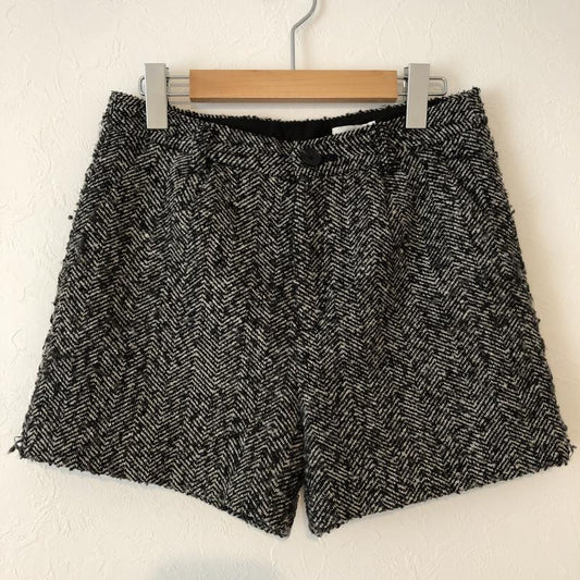レプシムローリーズファーム LEPSIMLOWRYSFARM パンツ ショートパンツ ツイードショートパンツ M  黒 / ブラック / X 灰 / グレー /  レディース USED 古着 中古 10012963