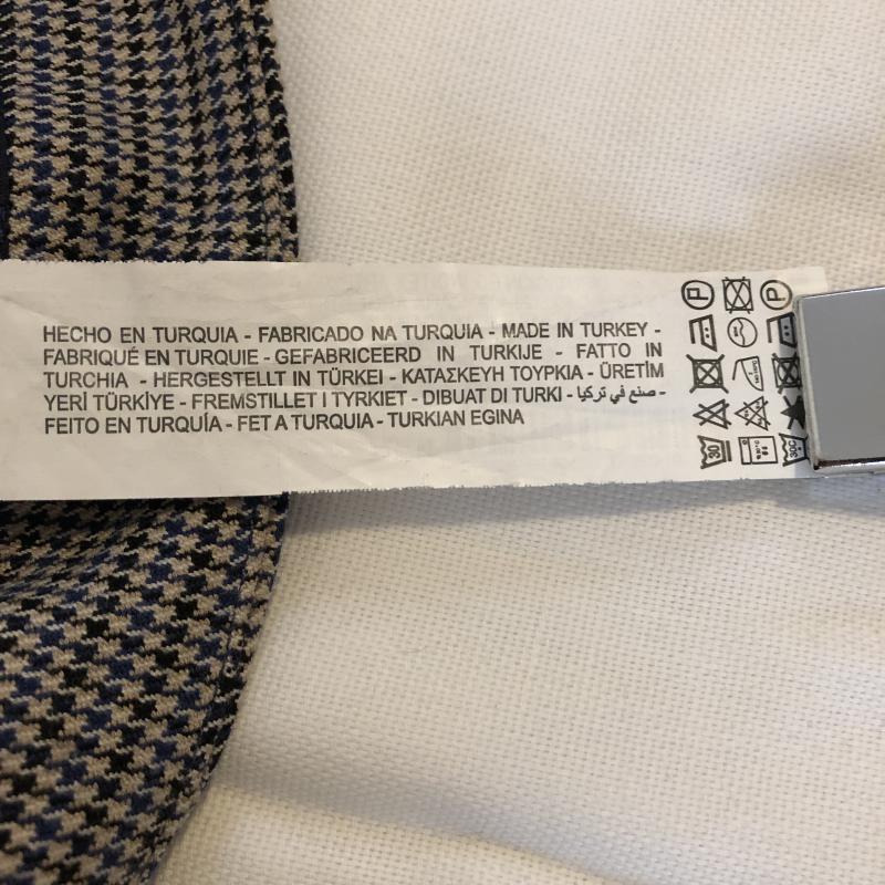 ザラベーシック ZARA BASIC パンツ スラックス L 千鳥格子 黒 / ブラック / X ベージュ / ベージュ / X 青 / ブルー /  レディース USED 古着 中古 10013210