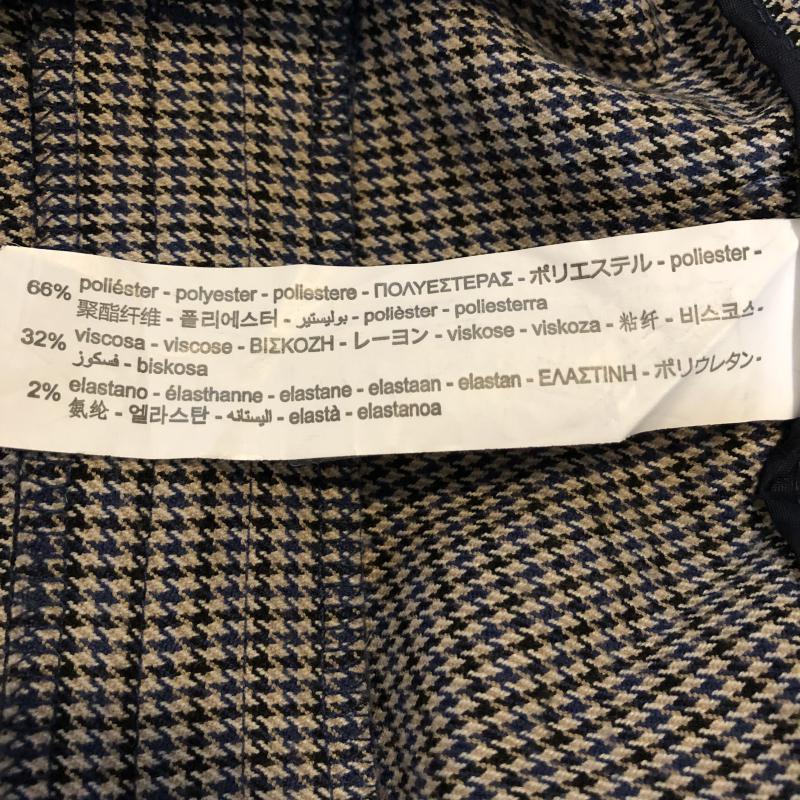 ザラベーシック ZARA BASIC パンツ スラックス L 千鳥格子 黒 / ブラック / X ベージュ / ベージュ / X 青 / ブルー /  レディース USED 古着 中古 10013210