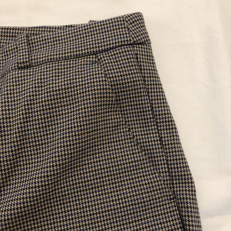 ザラベーシック ZARA BASIC パンツ スラックス L 千鳥格子 黒 / ブラック / X ベージュ / ベージュ / X 青 / ブルー /  レディース USED 古着 中古 10013210
