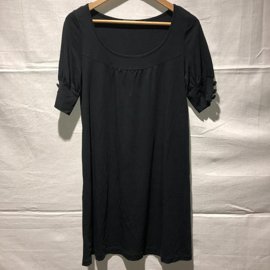 イエナ IENA チュニック 半袖 無地 黒 / ブラック /  レディース USED 古着 中古 10013296