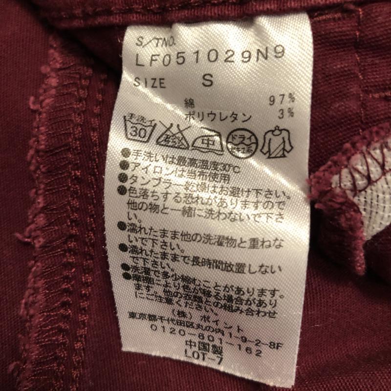 ローリーズファーム LOWRYS FARM パンツ スラックス S 無地 茶 / ブラウン /  レディース USED 古着 中古 10013336