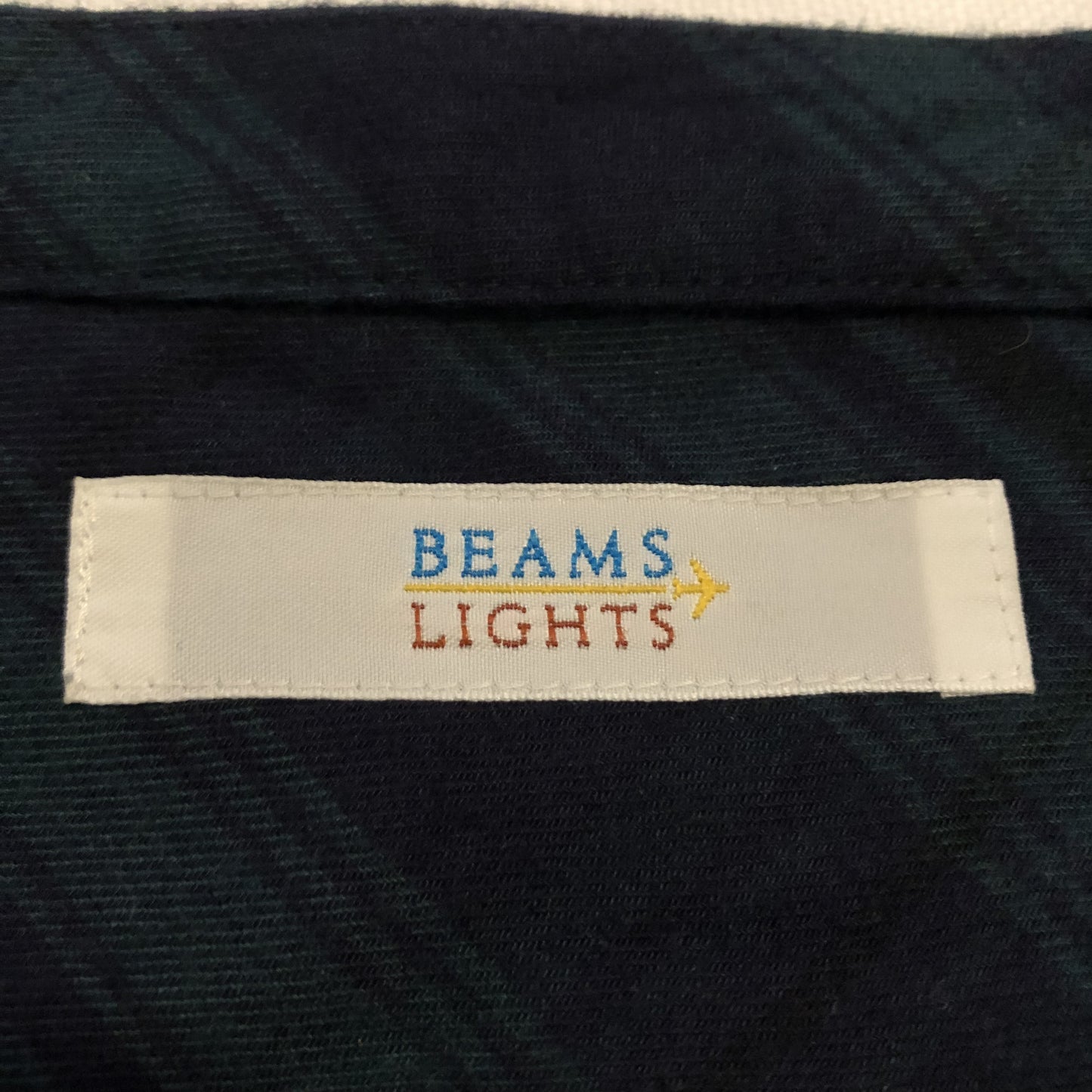 ビームスライツ BEAMS LIGHTS ワンピース ひざ丈スカート 36 チェック 緑 / グリーン / X 紺 / ネイビー /  レディース USED 古着 中古 10013447