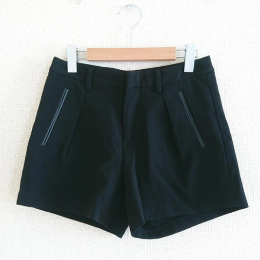ビューティアンドユースユナイテッドアローズ BEAUTY&YOUTH UNITED ARROWS パンツ ショートパンツ S 無地 黒 / ブラック /  レディース USED 古着 中古 10013471