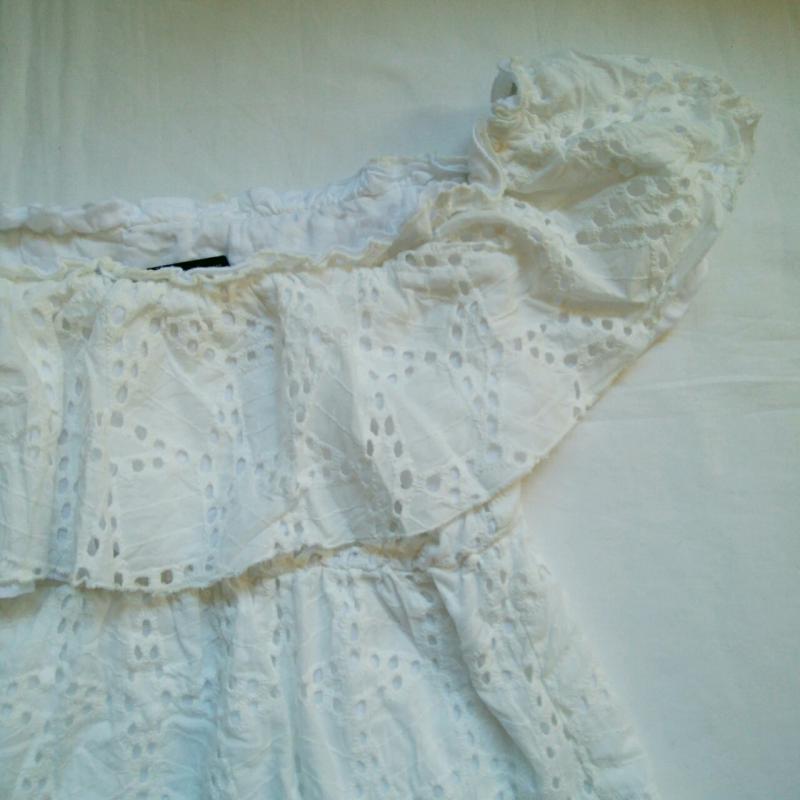 ザラベーシック ZARA BASIC チュニック 半袖 S  白 / ホワイト /  レディース USED 古着 中古 10013497
