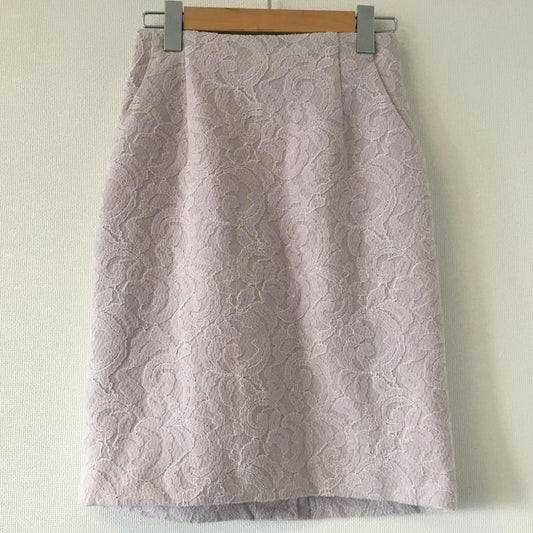 ロペピクニック ROPE' PICNIC スカート ひざ丈スカート 36  X 総柄 紫 / パープル /  レディース USED 古着 中古 10013688