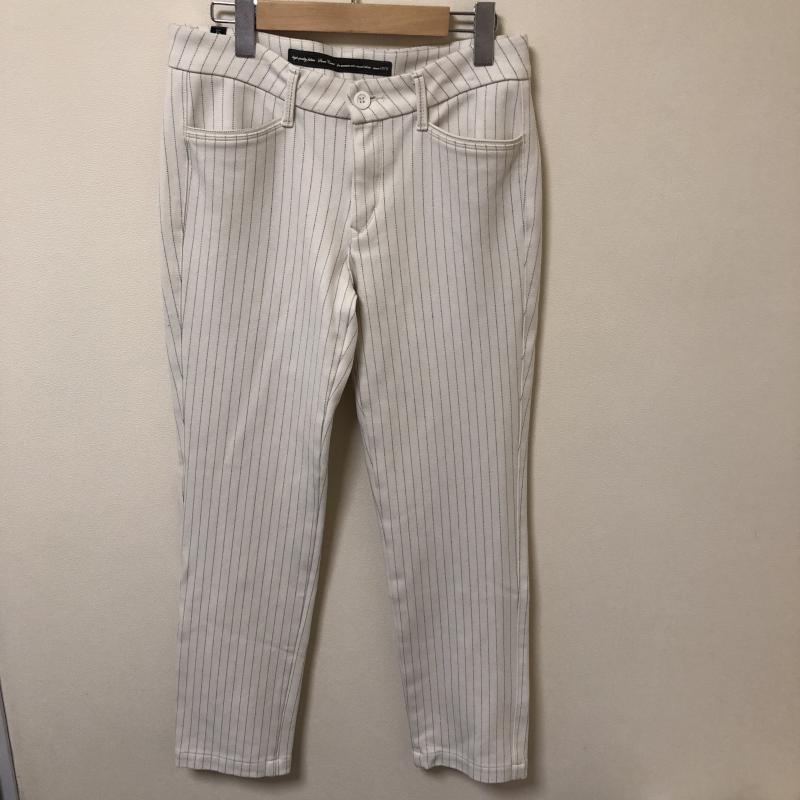 スウィートキャメル Sweet Camel パンツ スラックス ストライプ 白 / ホワイト / X 黒 / ブラック /  レディース USED 古着 中古 10013737