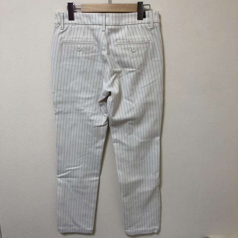 スウィートキャメル Sweet Camel パンツ スラックス ストライプ 白 / ホワイト / X 黒 / ブラック /  レディース USED 古着 中古 10013737