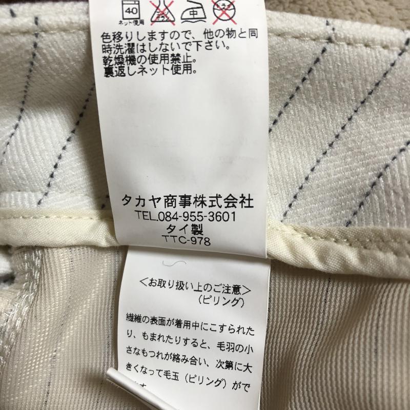 スウィートキャメル Sweet Camel パンツ スラックス ストライプ 白 / ホワイト / X 黒 / ブラック /  レディース USED 古着 中古 10013737