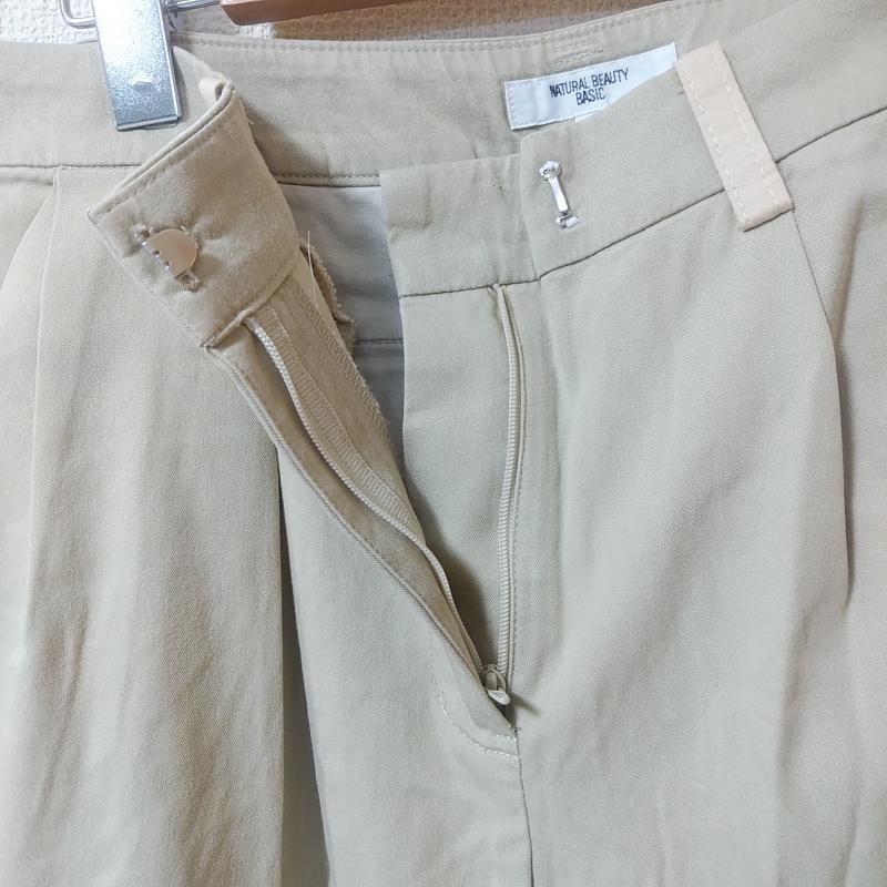 ナチュラルビューティーベーシック NATURAL BEAUTY BASIC ボトムス ボトムス テーパードパンツ S 無地 ベージュ / ベージュ /  レディース USED 古着 中古 10013881