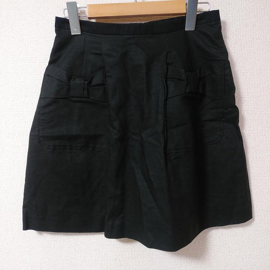 ルビーリベット Rubyrivet スカート ひざ丈スカート 36 無地 黒 / ブラック /  レディース USED 古着 中古 10013889