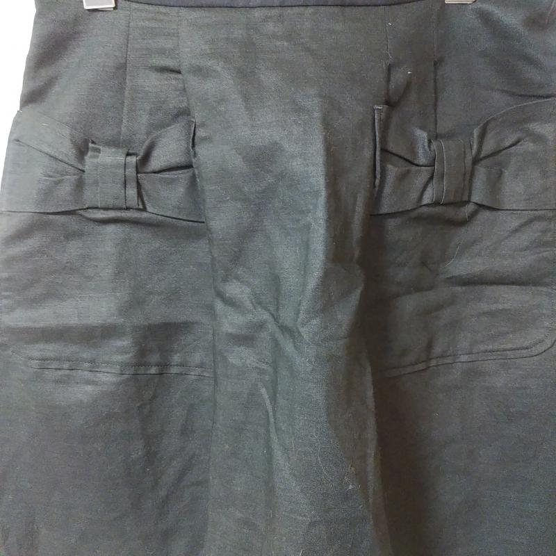 ルビーリベット Rubyrivet スカート ひざ丈スカート 36 無地 黒 / ブラック /  レディース USED 古着 中古 10013889