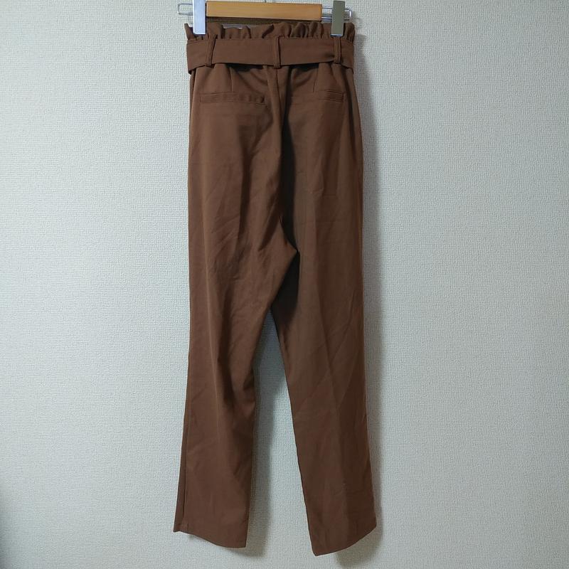 コルザ COLZA ボトムス ボトムス テーパードパンツ L 無地 茶 / ブラウン /  レディース USED 古着 中古 10013900