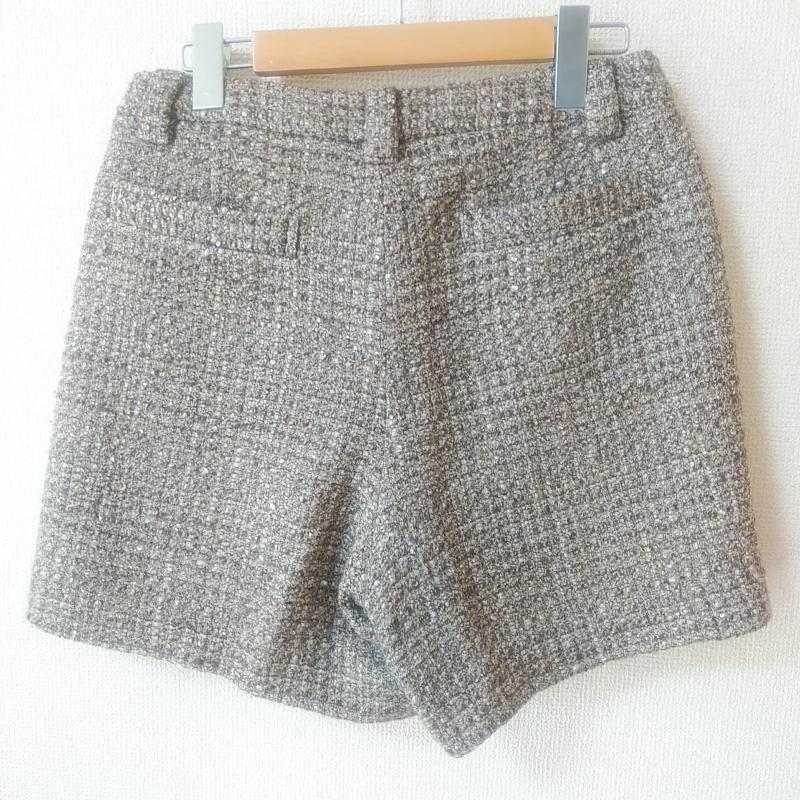 スピック＆スパン Spick & Span ボトムス ボトムス ツィードショートパンツ 38 チェック 茶 / ブラウン / X ベージュ / ベージュ /  レディース USED 古着 中古 10013904