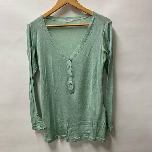 トランジットパーサッチ transit par-such カットソー 長袖 ニットカットソー 無地 緑 / グリーン /  レディース USED 古着 中古 10013996