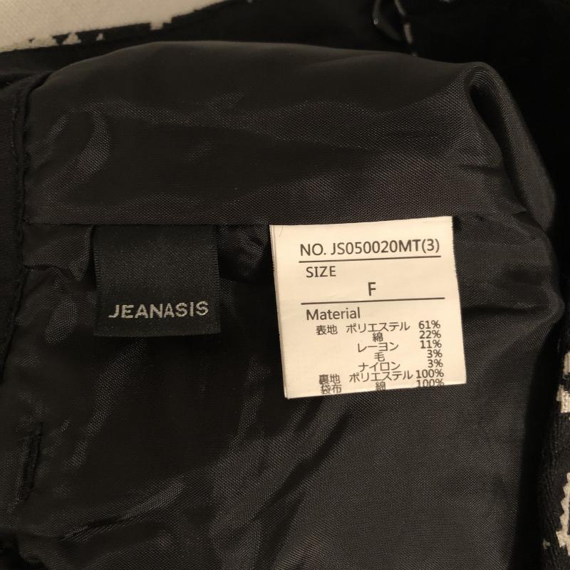 ジーナシス JEANASIS パンツ ショートパンツ FREE 総柄 白 / ホワイト / X 黒 / ブラック /  レディース USED 古着 中古 10014062