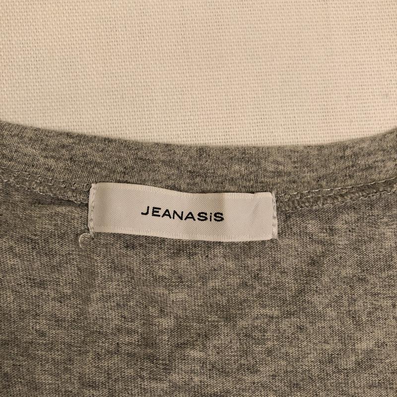 ジーナシス JEANASIS カットソー 七分袖 FREE 無地 灰 / グレー /  レディース USED 古着 中古 10014074