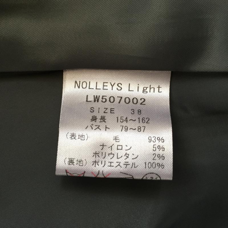 ノーリーズライト NOLLEY'S Light ワンピース ひざ丈スカート 38 無地 灰 / グレー /  レディース USED 古着 中古 10014111