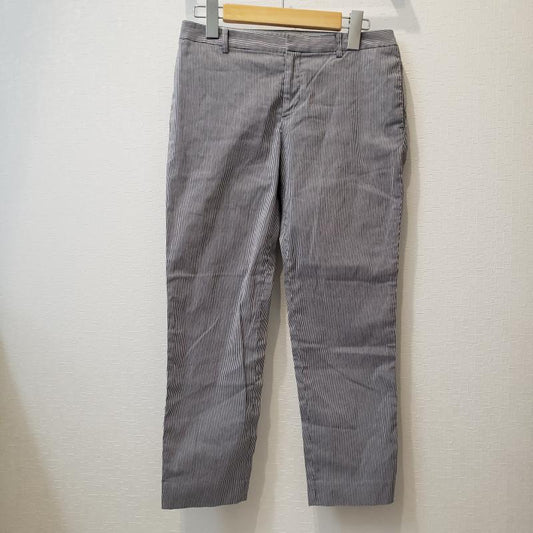 デ・プレ DES PRES パンツ スラックス クロップドパンツ 0 ストライプ 青 / ブルー / X 白 / ホワイト /  レディース USED 古着 中古 10014130