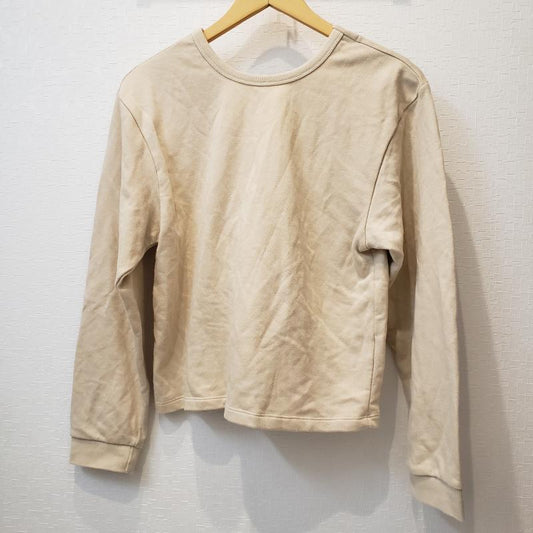 ザラ ZARA カットソー 長袖 S 無地 ベージュ / ベージュ /  レディース USED 古着 中古 10014134