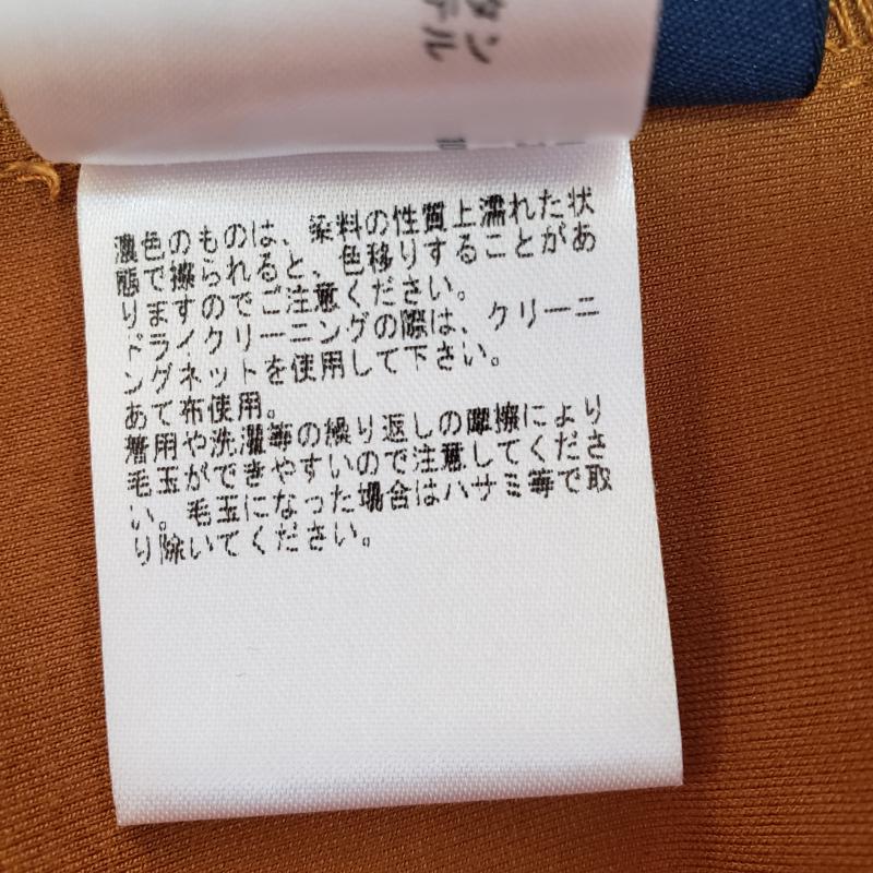 エンネア Ennea カットソー 長袖 背中ファスナー、後ろ長め 38 無地 X  茶 / ブラウン / X 金 / ゴールド /  レディース USED 古着 中古 10014199