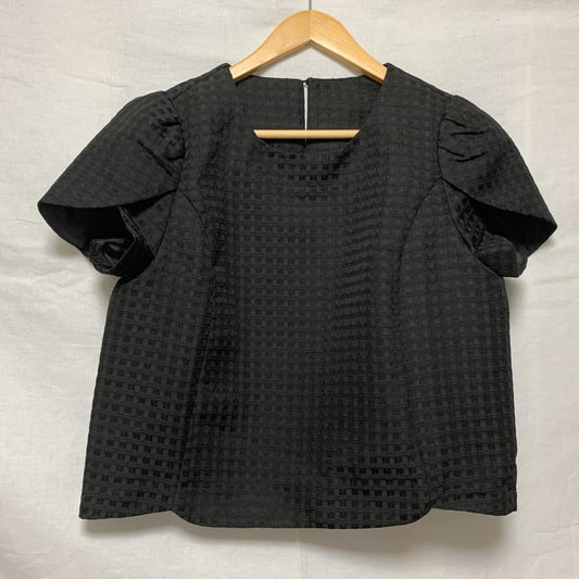 ヨーロ YOLO カットソー 半袖 38 無地 黒 / ブラック /  レディース USED 古着 中古 10014254