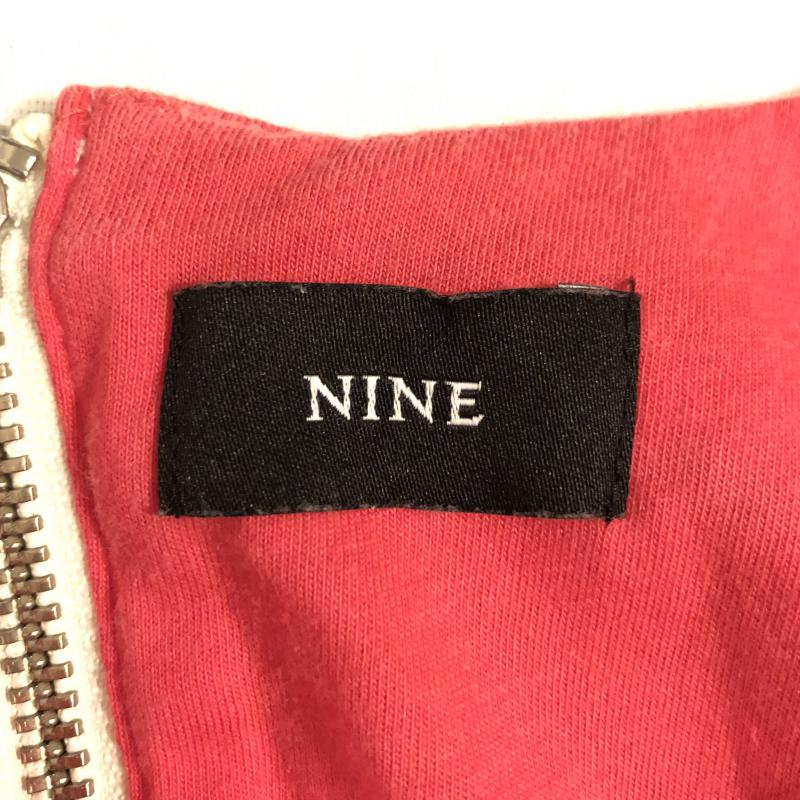 ナイン NINE カットソー 七分袖 FREE ボーダー柄 白 / ホワイト / X 紺 / ネイビー / X 桃 / ピンク /  レディース USED 古着 中古 10014339