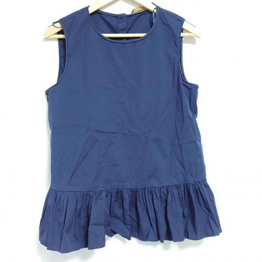 ザラベーシック ZARA BASIC トップス トップス ノースリーブプルオーバーブラウス M 無地 紺 / ネイビー /  レディース USED 古着 中古 10014472