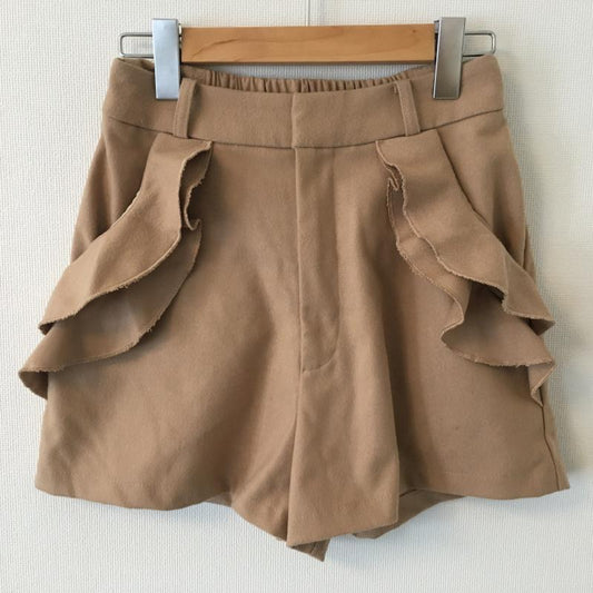 ヘザー Heather パンツ ショートパンツ S 無地 ベージュ / ベージュ /  レディース USED 古着 中古 10014538