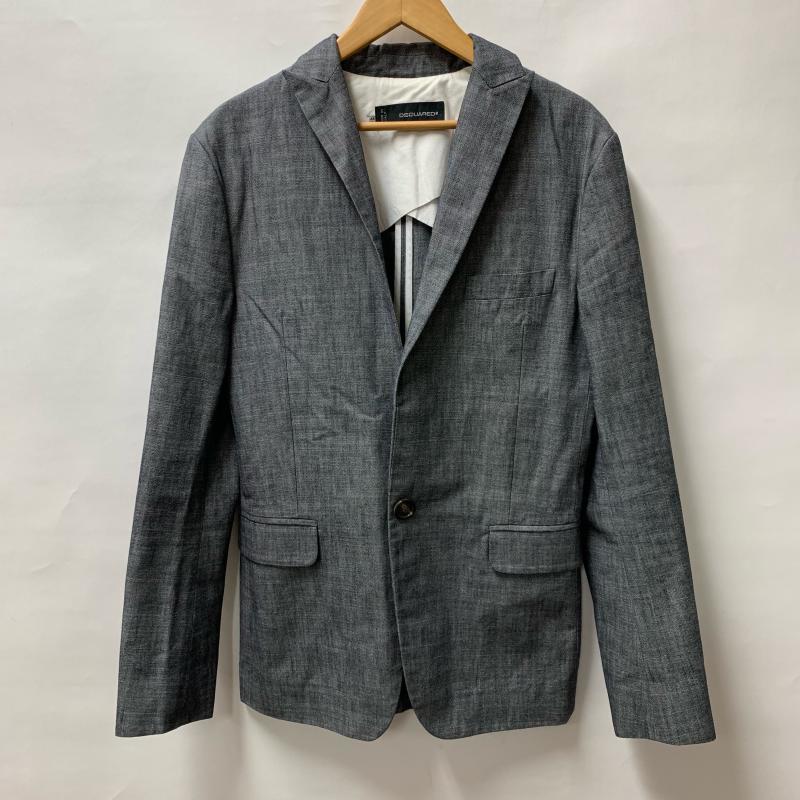 ディースクエアード DSQUARED2 ジャケット、上着 ジャケット、ブレザー 1B テーラードジャケット S71BN0400 44 無地 灰 / グレー /  メンズ USED 古着 中古 10014725