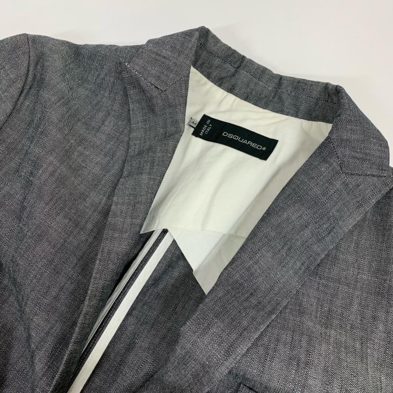 ディースクエアード DSQUARED2 ジャケット、上着 ジャケット、ブレザー 1B テーラードジャケット S71BN0400 44 無地 灰 / グレー /  メンズ USED 古着 中古 10014725