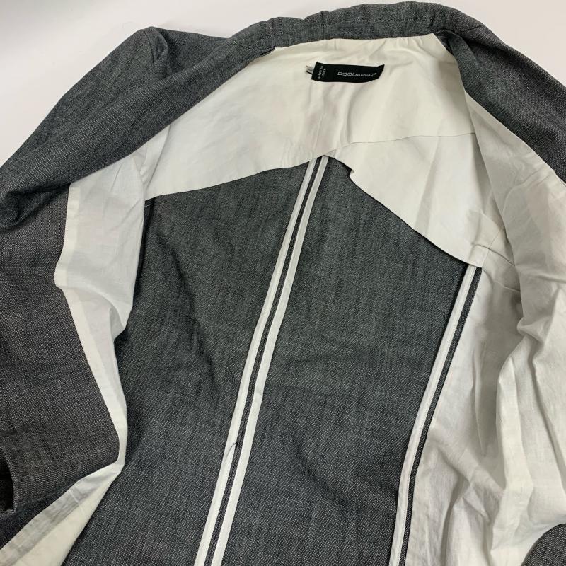 ディースクエアード DSQUARED2 ジャケット、上着 ジャケット、ブレザー 1B テーラードジャケット S71BN0400 44 無地 灰 / グレー /  メンズ USED 古着 中古 10014725