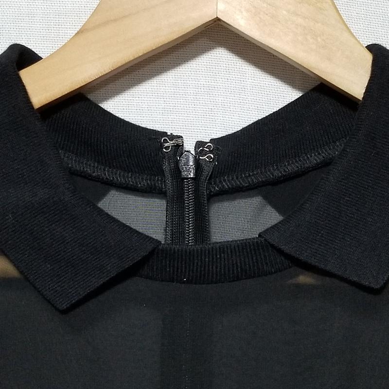リランドチュール Rirandture ワンピース ひざ丈スカート 2 無地 X 花柄 白 / ホワイト / X 黒 / ブラック /  レディース USED 古着 中古 10014799