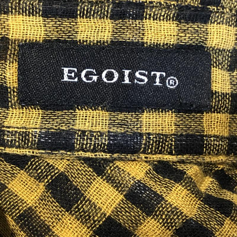 エゴイスト EGOIST シャツ、ブラウス 長袖 チェック 黒 / ブラック / X 黄 / イエロー /  レディース USED 古着 中古 10014844