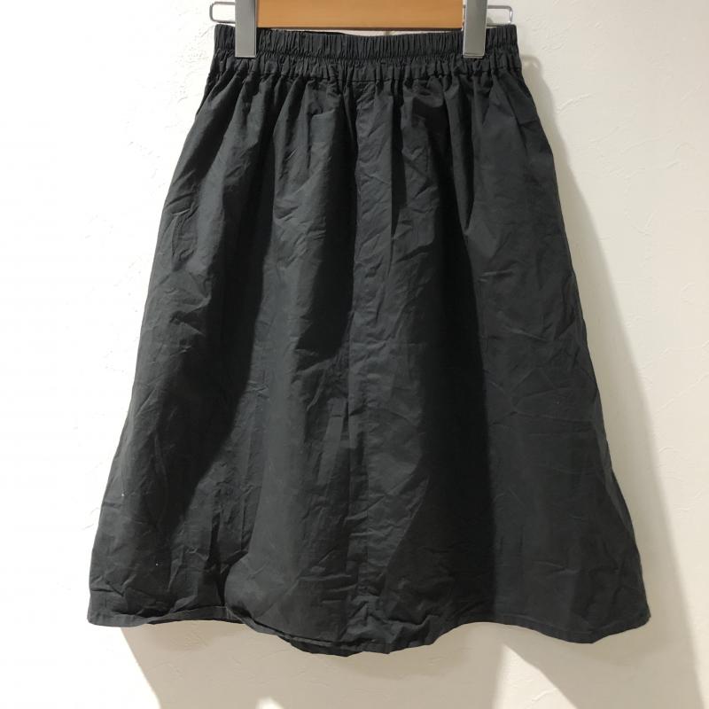 セシルマクビー CECIL McBEE スカート ひざ丈スカート M 無地 黒 / ブラック /  レディース USED 古着 中古 10014866